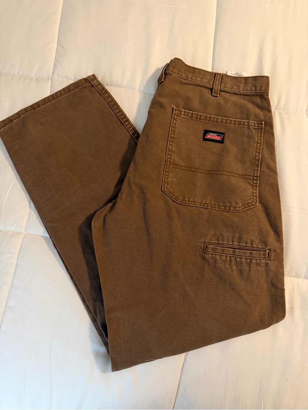 Dickies Brown Straight-Leg Work Chinos